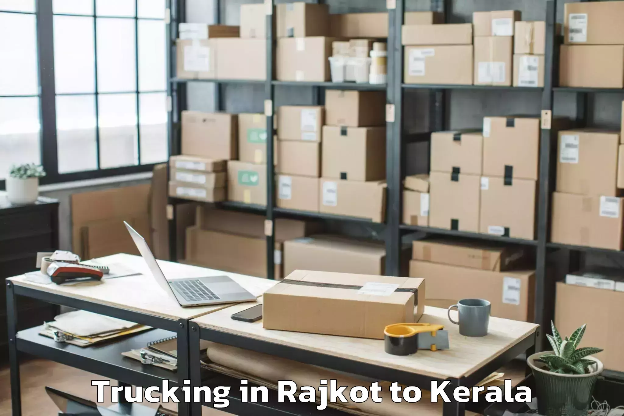 Comprehensive Rajkot to Y Mall Thriprayar Trucking